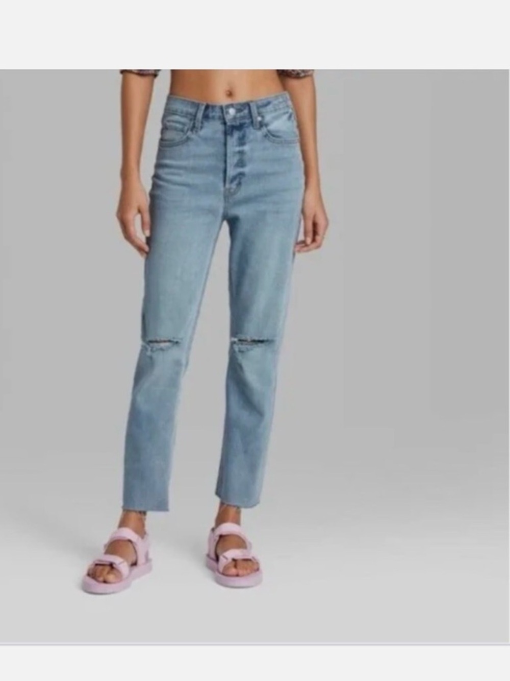 Wild Fable high rise ripped jeans.
